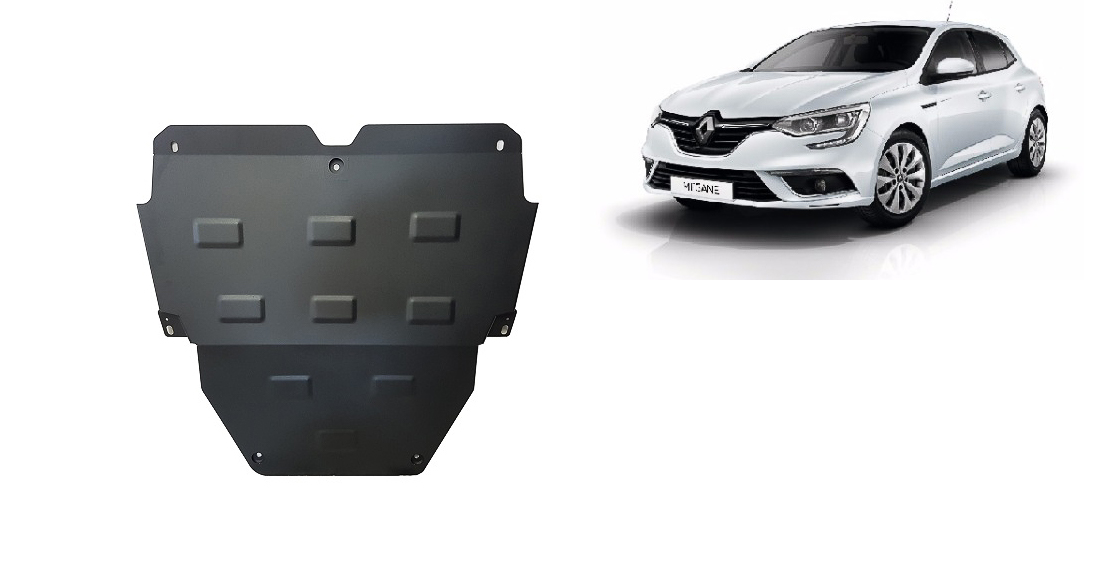 Steel skid plate for Renault Megane 4