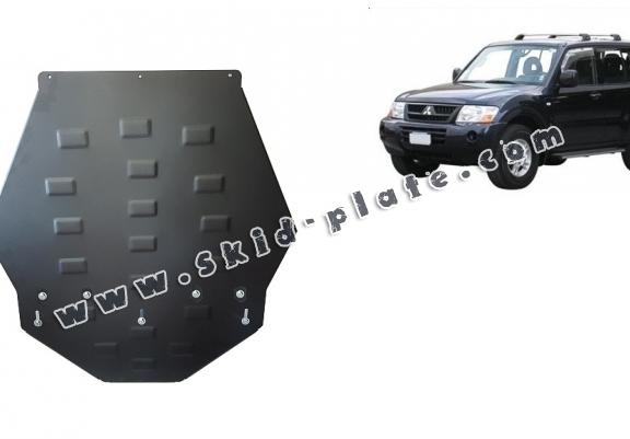 Steel gearbox skid plate for Mitsubishi Pajero 3 (V60, V70) Vers 2.0