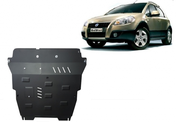 Steel skid plate for Fiat Sedici