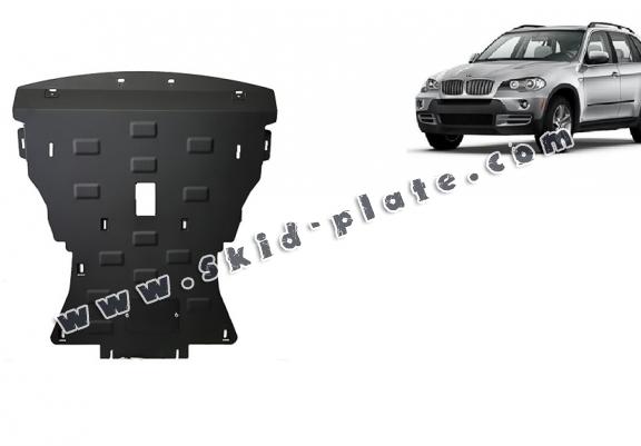 Steel skid plate for BMW X5