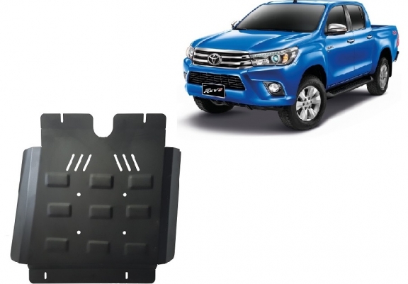 Steel gearbox skid plate for Toyota Hilux Revo