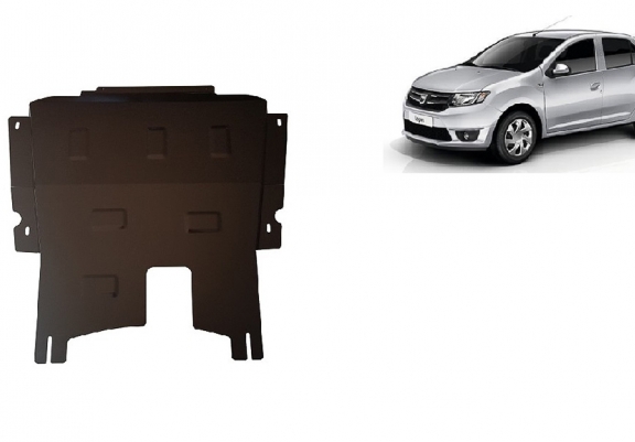 Steel skid plate for Dacia Logan 2