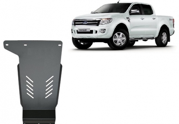 Steel gearbox skid plate for Ford Ranger