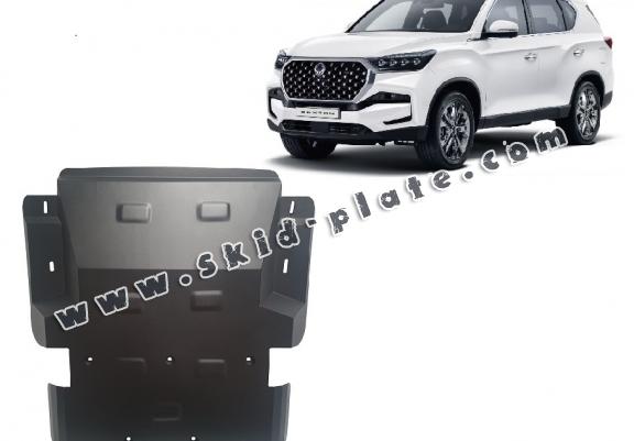 Steel skid plate for SsangYong Rexton