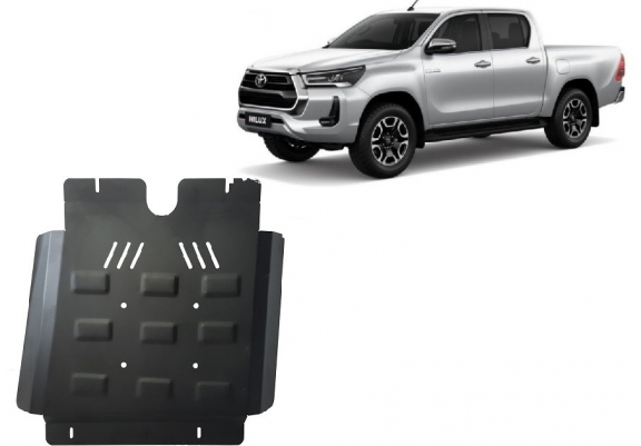 Steel gearbox skid plate for Toyota Hilux Invincible