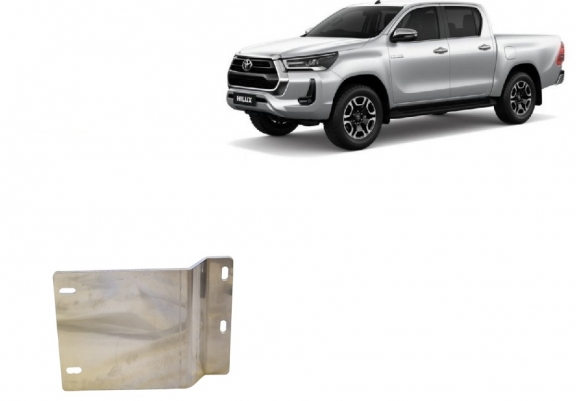 Aluminum DPF sensor skid plate  for Toyota Hilux