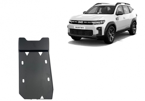 Steel diferential skid plate for Dacia Bigster 4x4