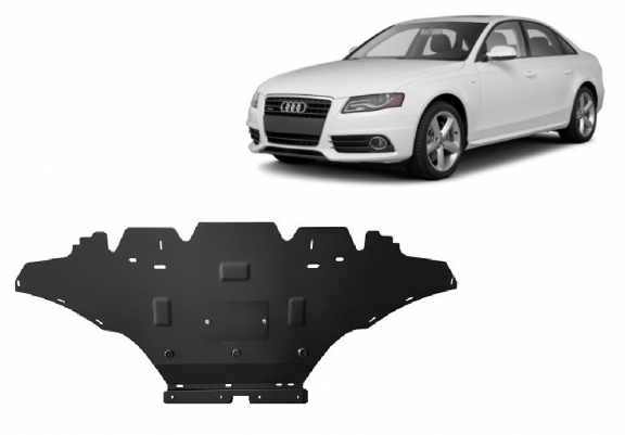 Steel skid plate for Audi A4 B8, diesel