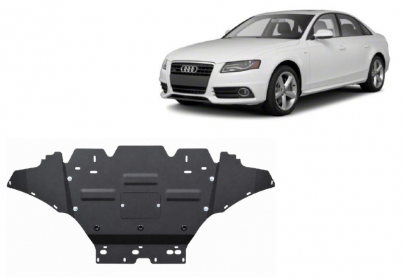 Steel skid plate for Audi A4 B8, petrol