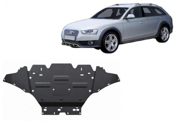 Steel skid plate for Audi A4 B8 All Road, diesel
