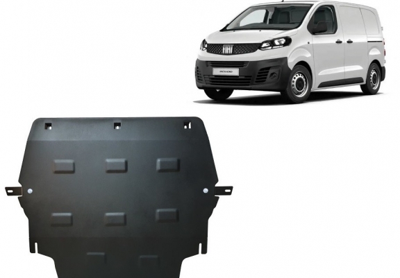 Steel skid plate for Fiat Scudo