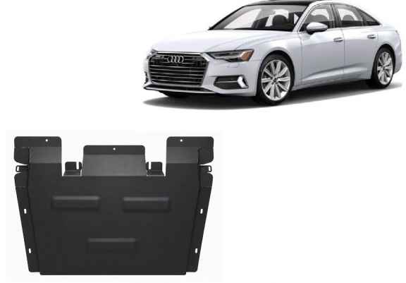 Steel gearbox skid plate for Audi A6 A6