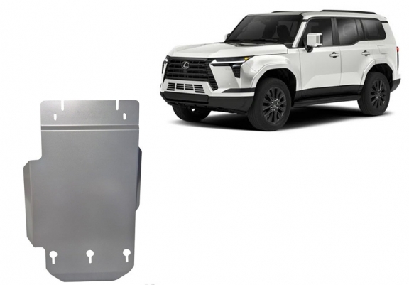 Aluminum gearbox skid plate for Lexus GX