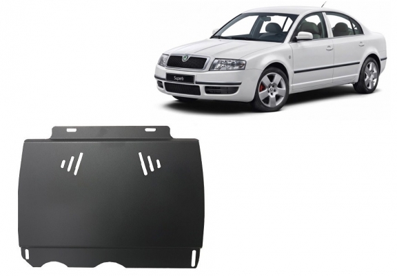 Steel manual gearbox skid plate Skoda Superb