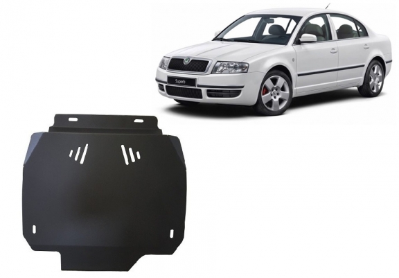 Steel automatic gearbox skid plate forSkoda Superb