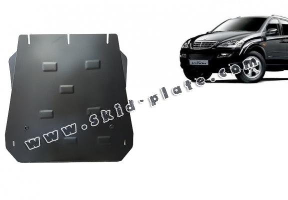 Steel gearbox skid plate for SsangYong Kyron