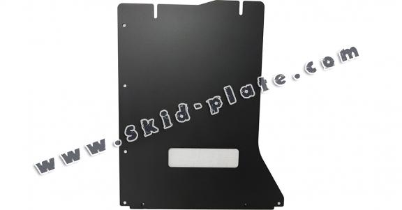 Steel gearbox skid plate for BMW X6