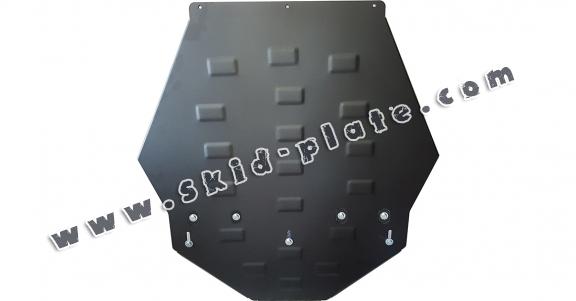 Steel gearbox skid plate for Mitsubishi Pajero 4 (V80, V90)