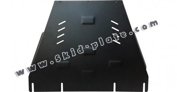 Steel gearbox skid plate for Renault Alaskan