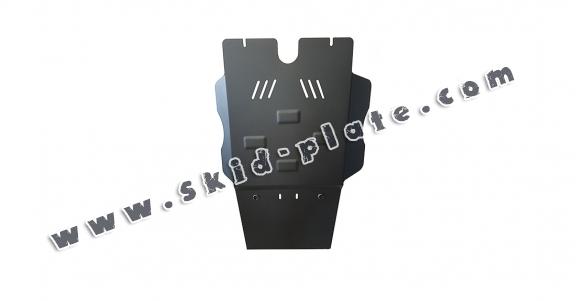 Steel gearbox and particle filter skid plate for Toyota Hilux 