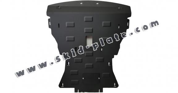 Steel skid plate for BMW X6