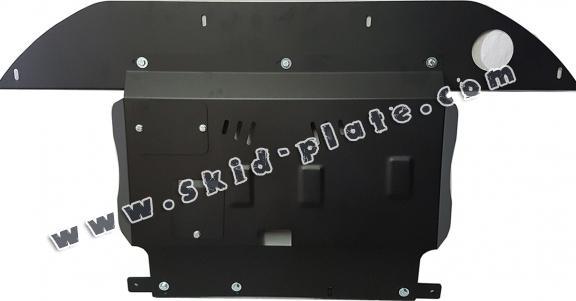 Steel skid plate for the protection of the engine, gearbox and differential for Fiat Palio