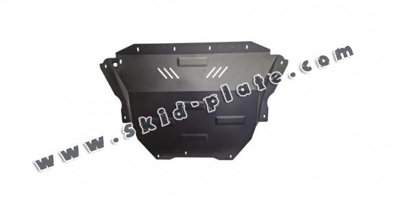 Steel skid plate for the protection of the engine and the gearbox for Ford Transit Custom