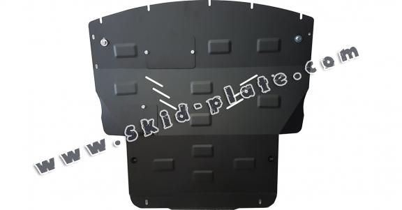 Steel skid plate for the protection of the engine and the gearbox for Smart FourFour petrol