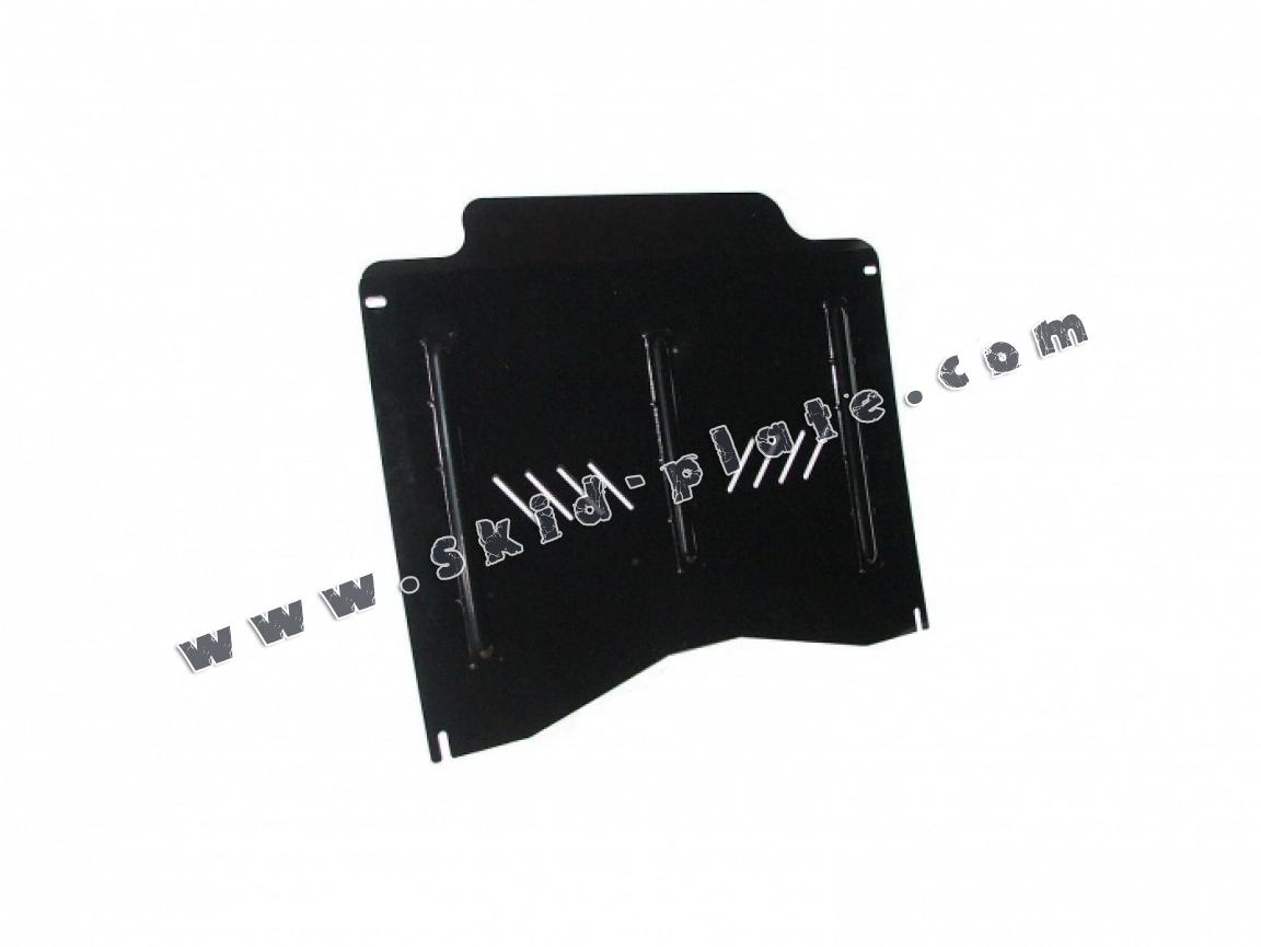 Steel skid plate for the protection of the engine and the gearbox for