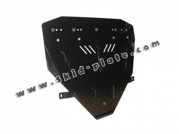 Steel skid plate for the protection of the engine and the gearbox for Peugeot 406