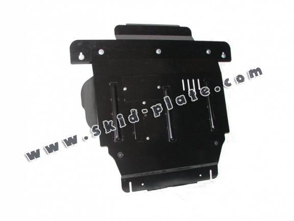 Steel skid plate for the protection of the engine and the gearbox for Mazda 2