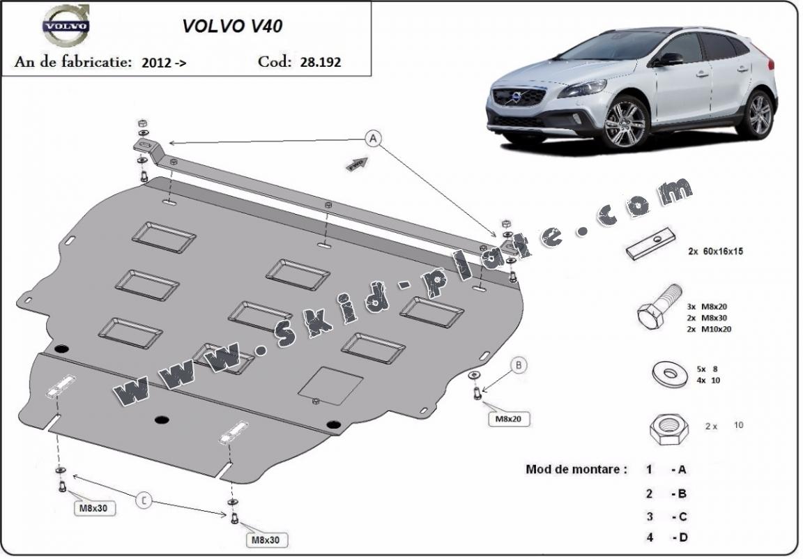 Rear, Volvo models MTC VP345 9135445 Skid Plate 