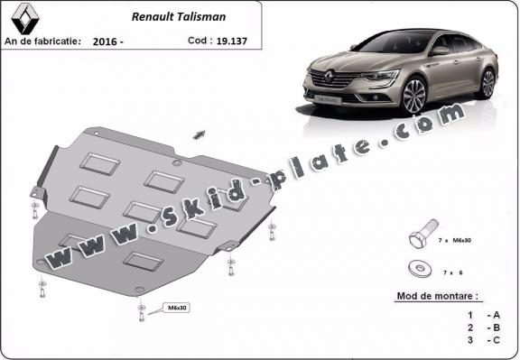 Steel skid plate for  Renault Talisman