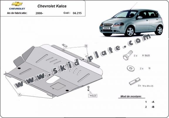 Steel skid plate for Chevrolet Kalos