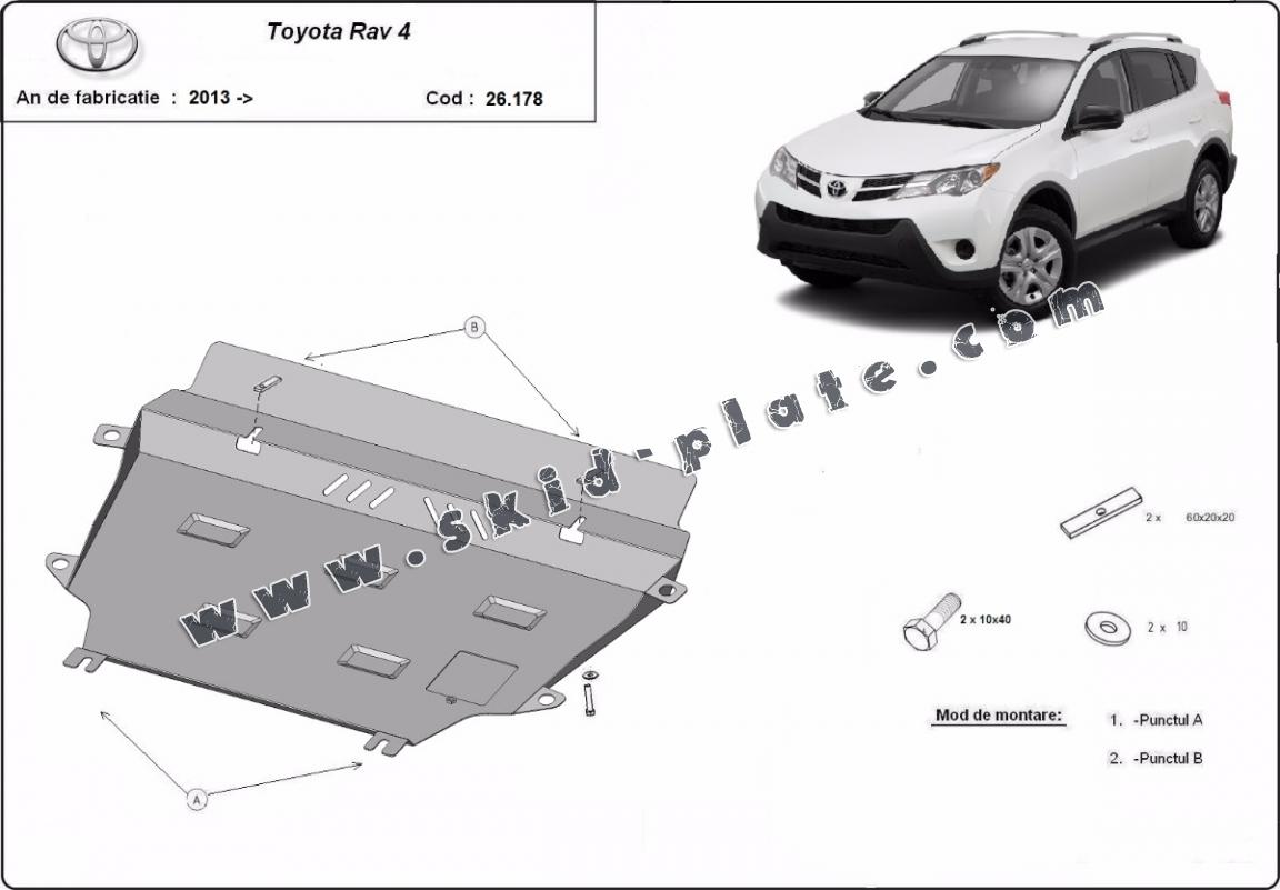 Steel skid plate for Toyota RAV 4