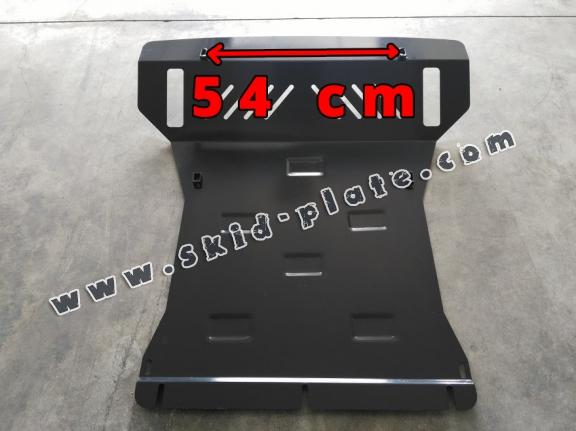 Steel skid plate for the protection of the engine and the radiator for Mitsubishi Pajero 4 (V80, V90)
