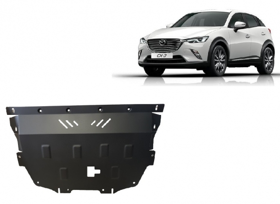 Steel skid plate for Mazda CX3