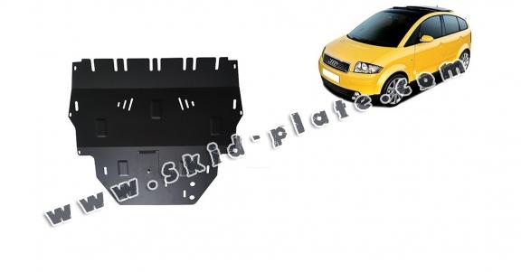 Steel skid plate for Audi A2