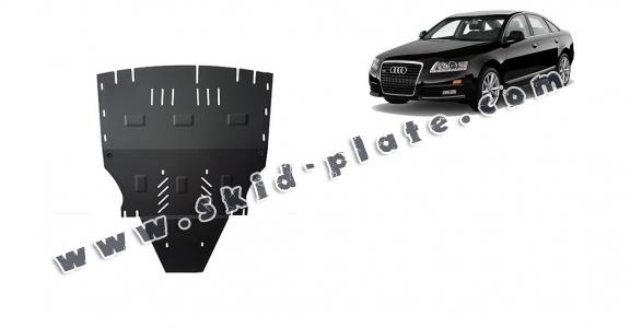 Steel skid plate for Audi A6