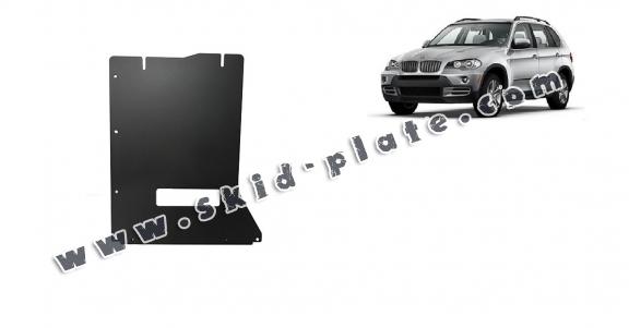 Steel gearbox skid plate for BMW X5