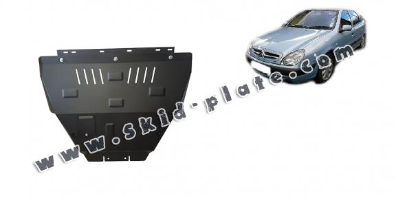 Steel skid plate for the protection of the engine and the gearbox for  Citroen Xsara