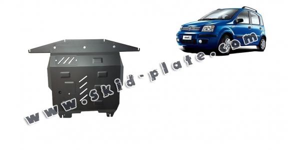 Steel skid plate for Fiat Panda