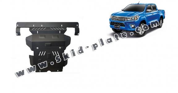 Steel skid plate for the protection of the engine and the radiator for Toyota Hilux Revo