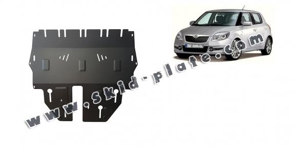 Steel skid plate for Skoda Fabia 2