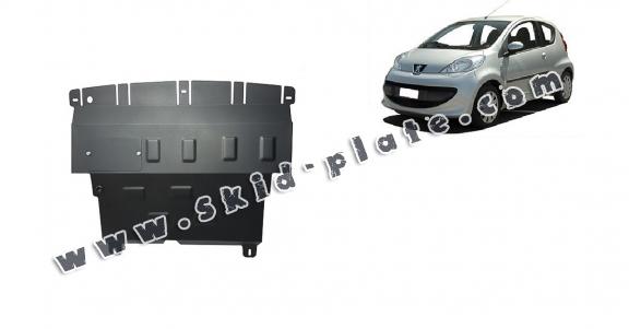 Steel skid plate for Peugeot 107