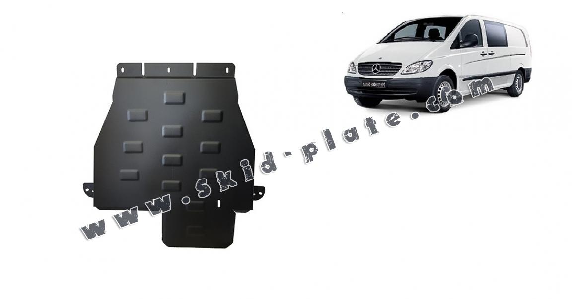 Steel gearbox skid plate for Mercedes Vito W639 - 4x4