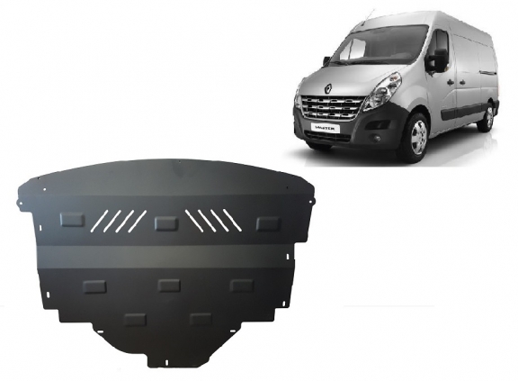 Steel skid plate for Renault Master 3