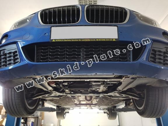 Steel skid plate for BMW X1 F48