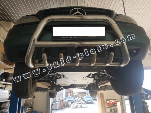 Steel gearbox skid plate for Mercedes ML W163
