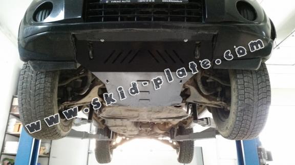 Steel skid plate for the protection of the engine and the radiator for Mitsubishi Pajero 4 (V80, V90)